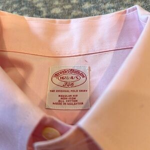 BROOKS BROTHERS PINK DRESS SHIRT 16.5 / 4/5. JUST DRY CLEANED